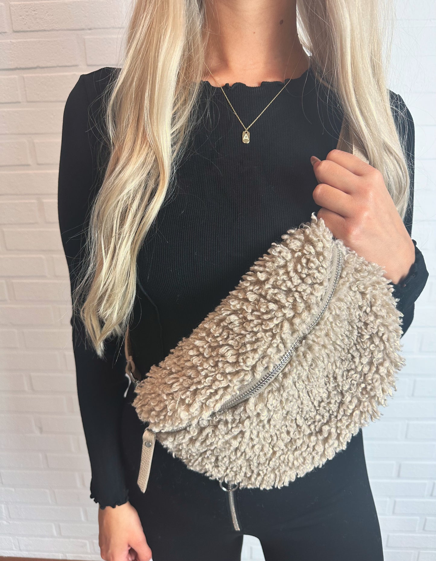 Umhängetasche 'Alva' beige