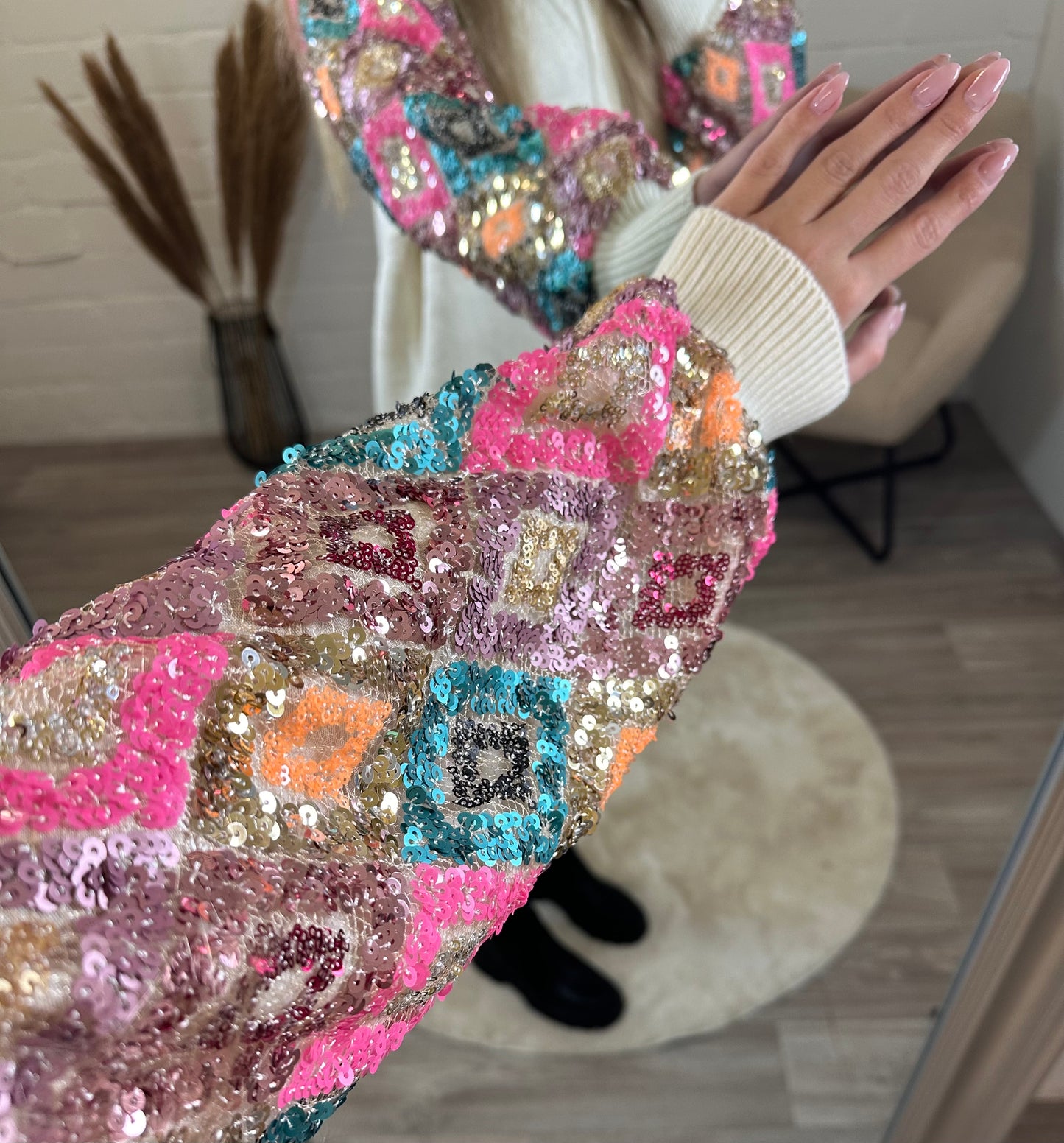 Pullover 'pailletten lover'