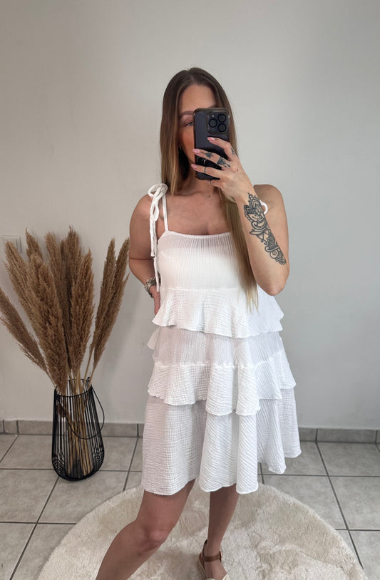 Musselin-Stufenkleid