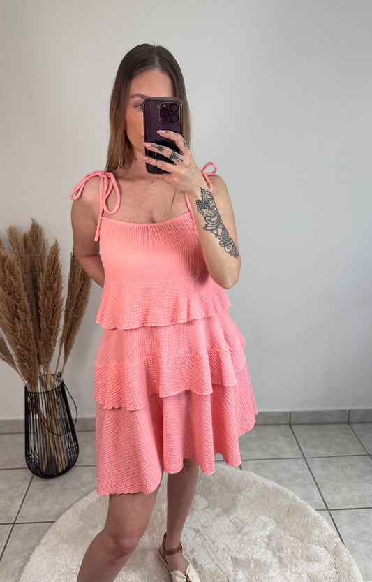 Musselin-Stufenkleid