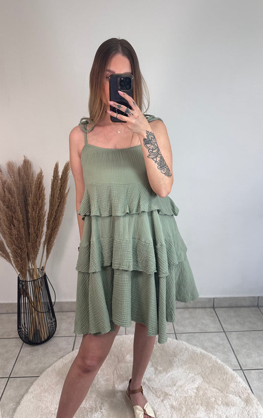 Musselin-Stufenkleid