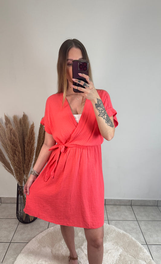 Musselin Wickelkleid