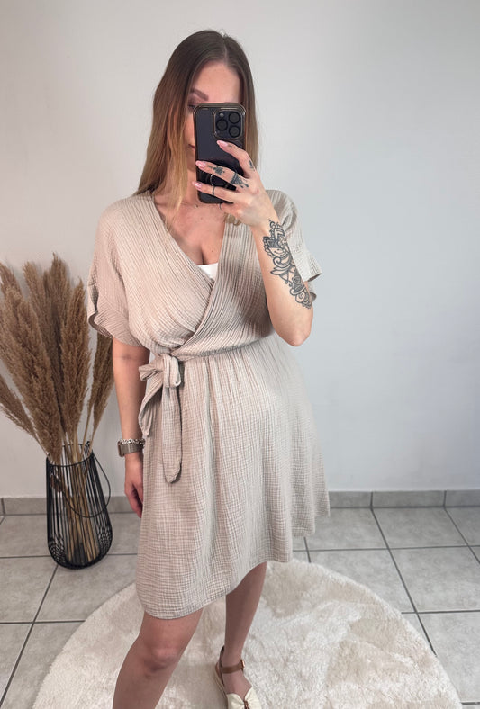 Musselin Wickelkleid