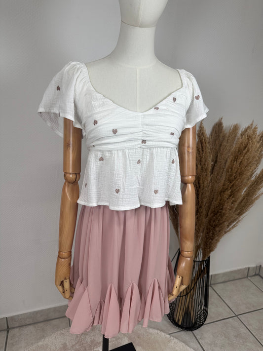 Bluse mit Herzen